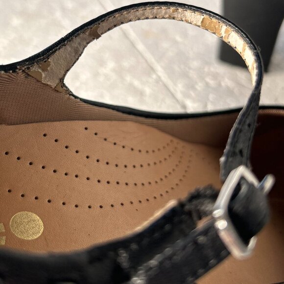 Trotters SZ 9N Black Mary Jane Heels Comfort Office Dressy Retro Wardrobe Staple - Picture 10 of 11